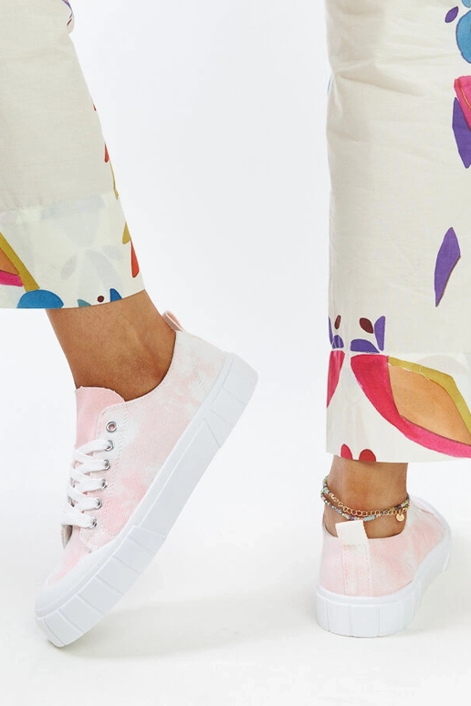 Sneakers in tessuto rosa Jerina