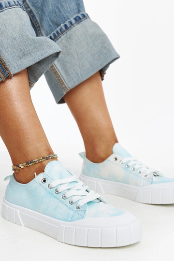 Sneakers in tessuto blu Jerina