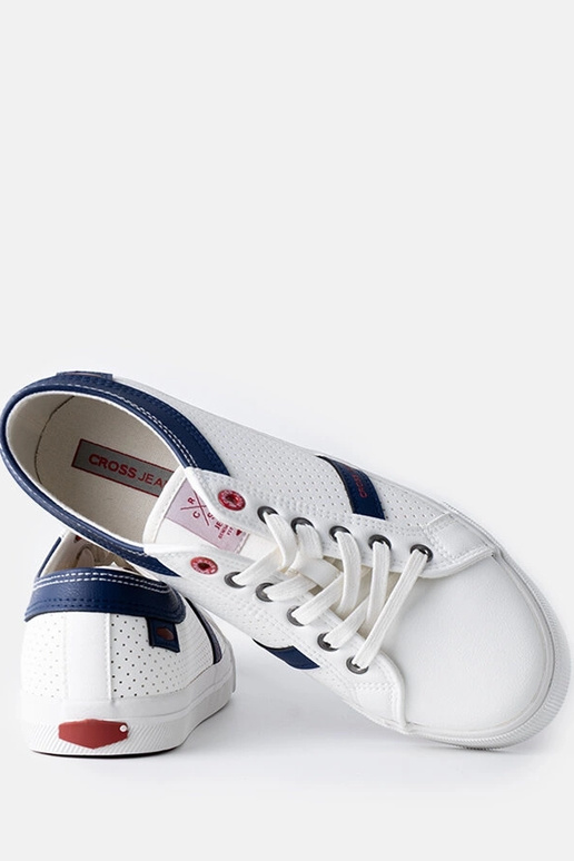 Sneakers da uomo bianche CROSS JEANS