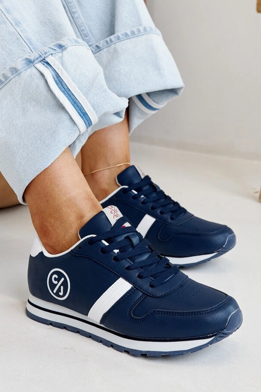 Sneakers da donna blu navy CROSS JEANS