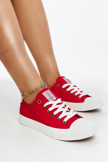 Sneakers da donna rosse CROSS JEANS