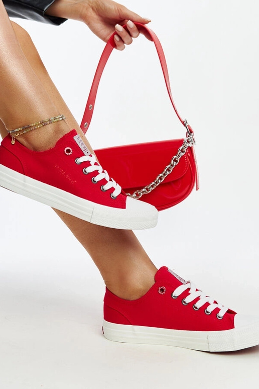 Sneakers da donna rosse CROSS JEANS