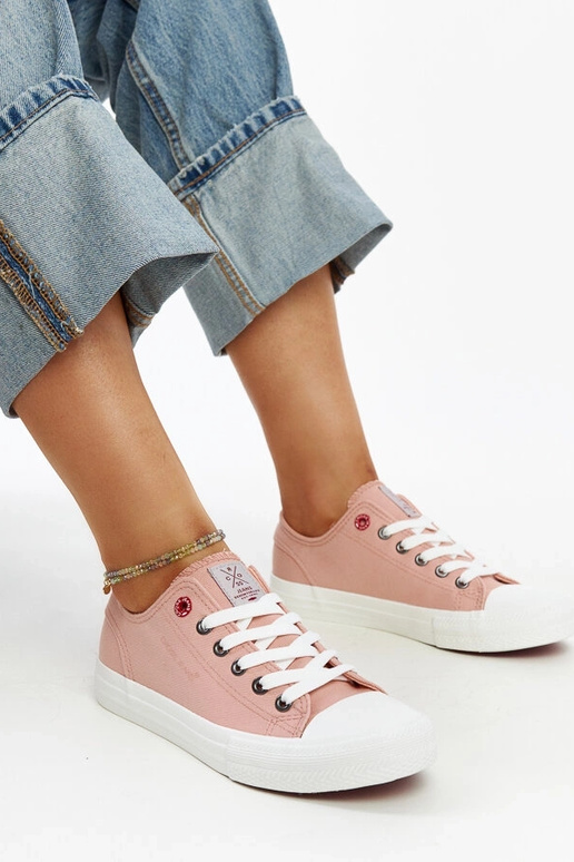 Sneakers da donna rosa CROSS JEANS