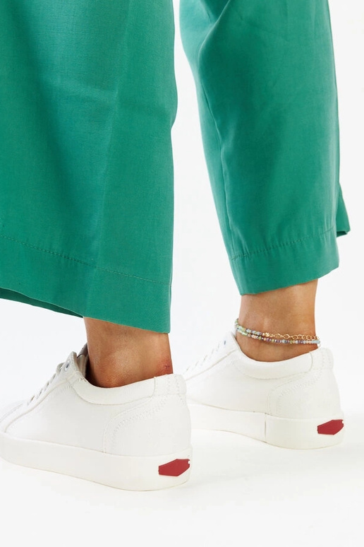 Sneakers donna ecopelle bianche CROSS...