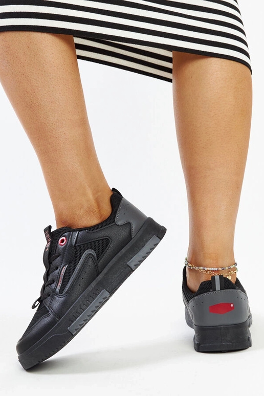 Sneakers da donna nere e grigie CROSS...