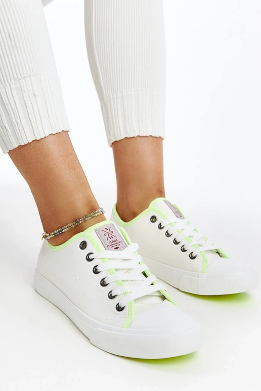 Sneakers da donna bianche con colore...