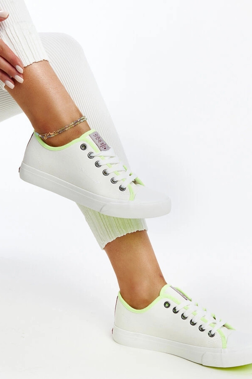 Sneakers da donna bianche con colore...