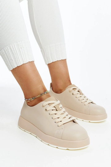 Sneakers in pelle beige Samaha 2