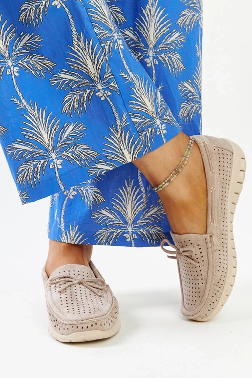 Barika mocassini con inserto in pelle...