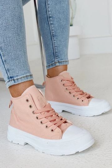 Sneakers alte rosa chunky...