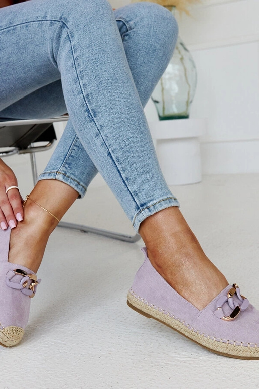Espadrillas a catena viola di Radwan