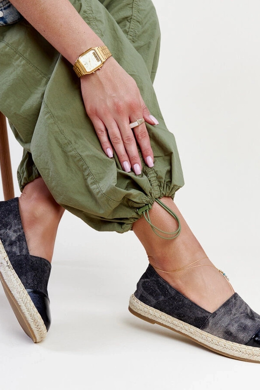 Espadrillas Surana nere lucide