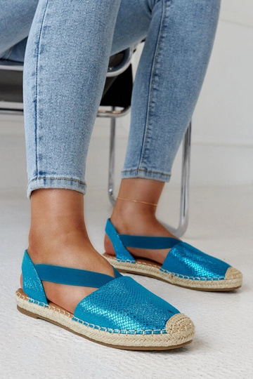 Espadrillas blu con cinturino posteriore di Tharn