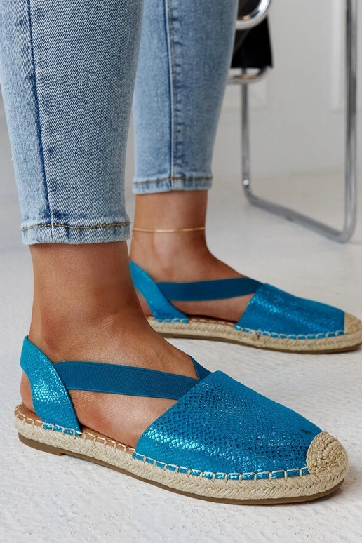 Espadrillas blu con cinturino...