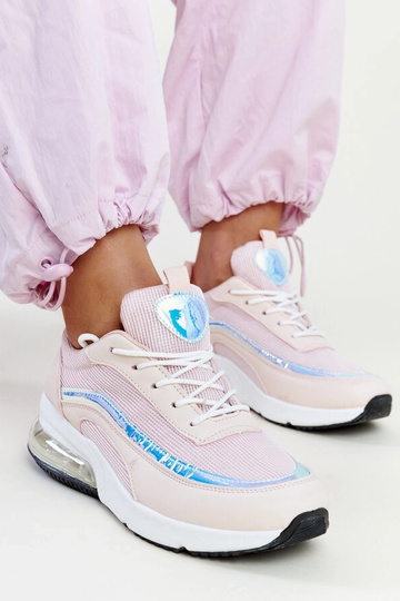 Sneakers rosa con ologramma...