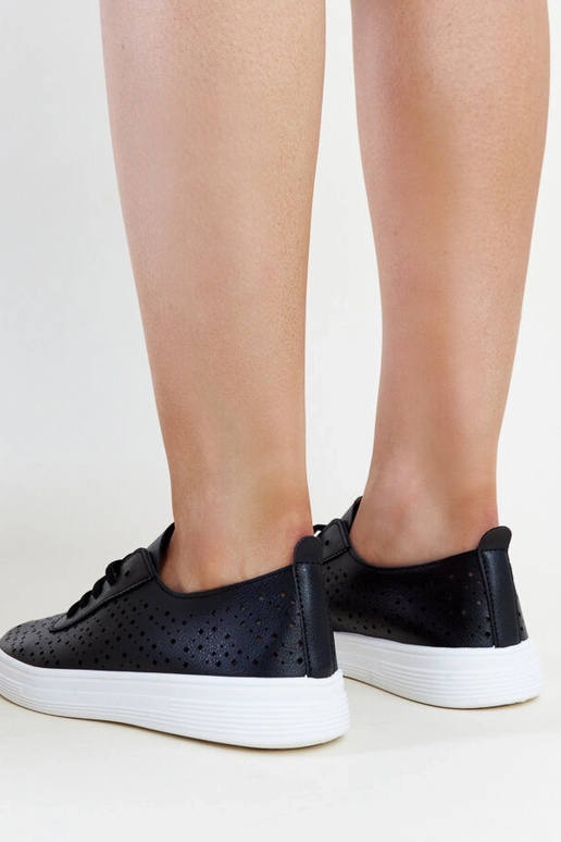 Sneakers Manoek nere traforate