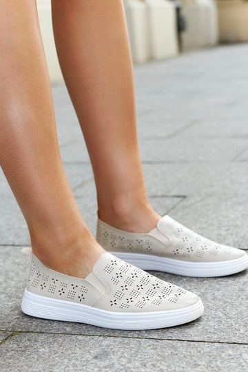 Sneakers senza lacci beige Hilal