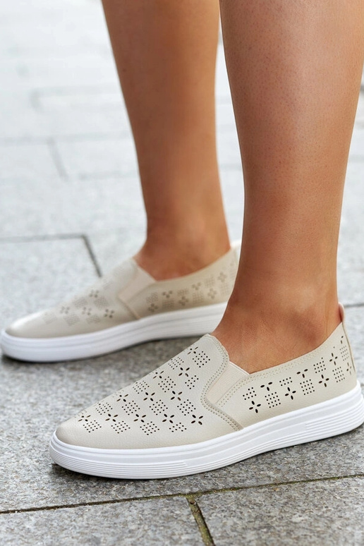 Sneakers senza lacci beige Hilal