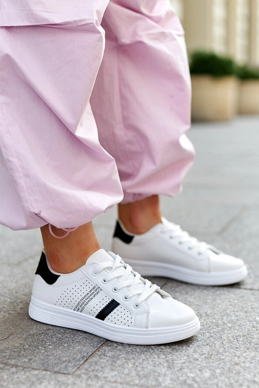 Sneakers Berdine in ecopelle nera e...