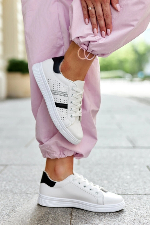 Sneakers Berdine in ecopelle nera e...