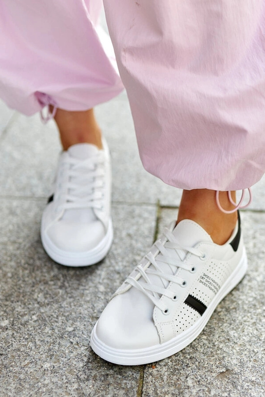 Sneakers Berdine in ecopelle nera e...