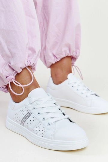 Sneakers bianche ecopelle...