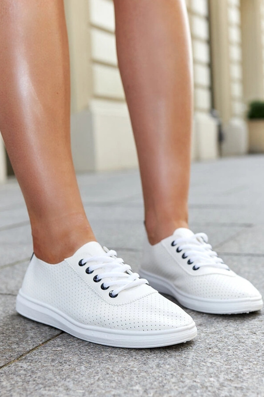 Sneakers Katinka bianche traforate
