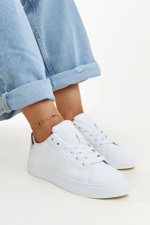 Sneakers Akila bianche e oro