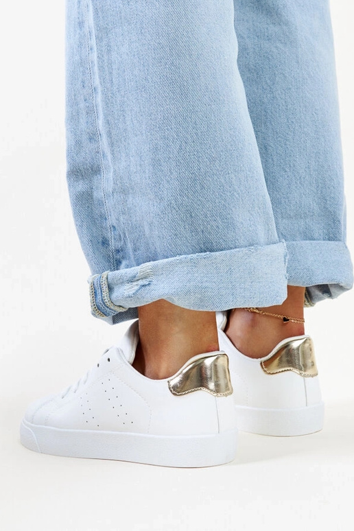 Sneakers Akila bianche e oro