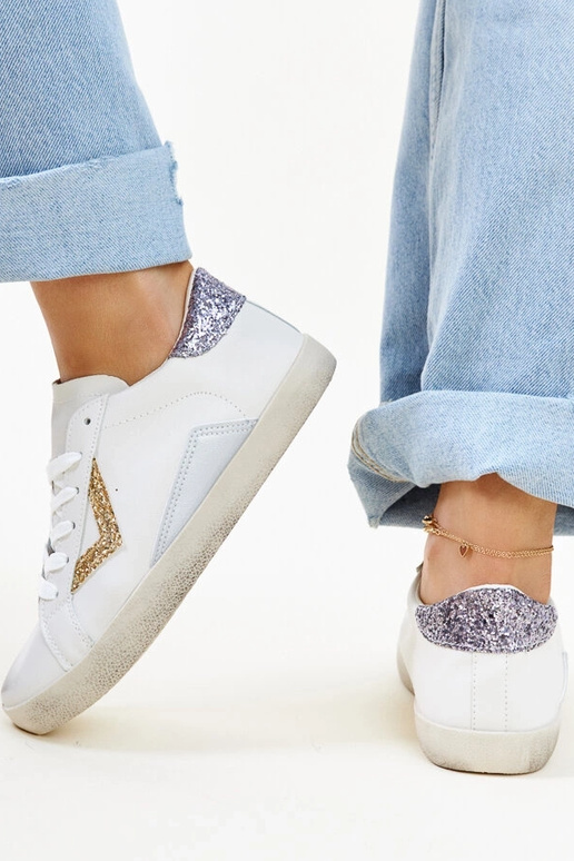 Sneakers bianche effetto "vissuto" di...