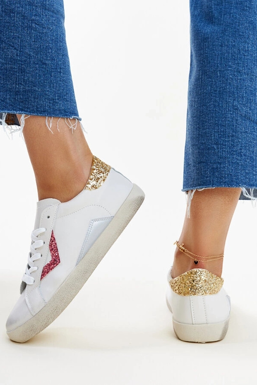 Sneakers bianche effetto "vissuto" di...