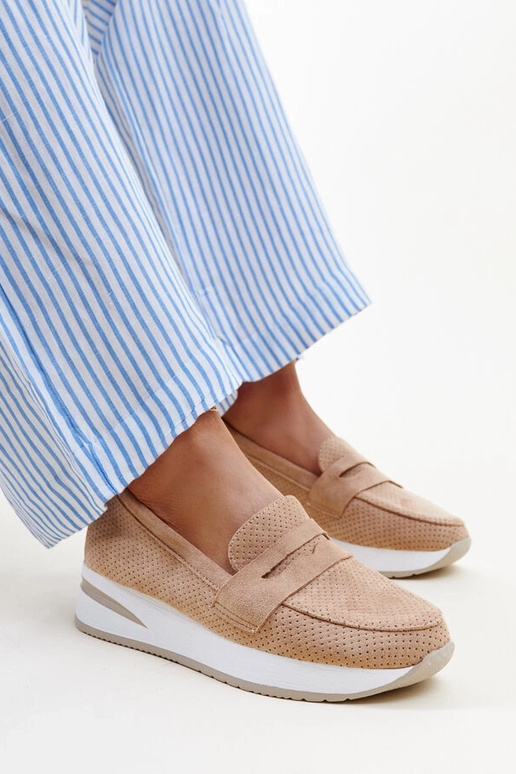 Scarpe Muna marroni traforate