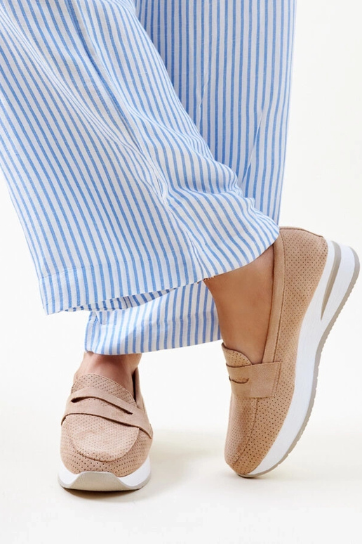 Scarpe Muna marroni traforate