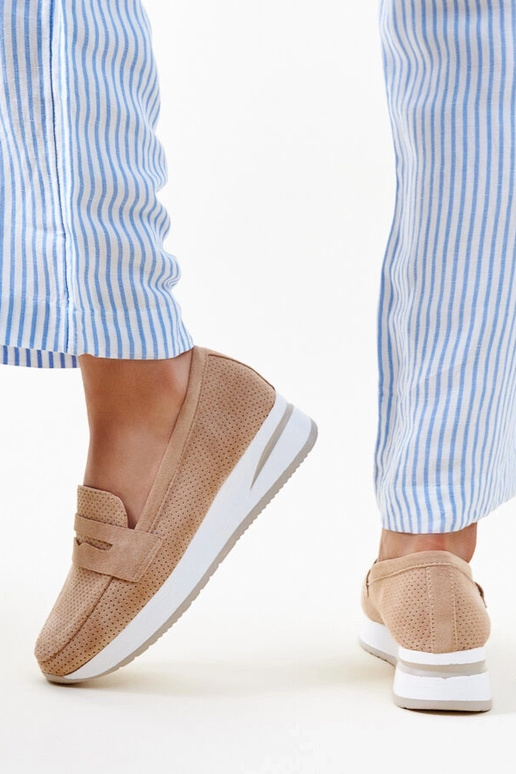 Scarpe Muna marroni traforate