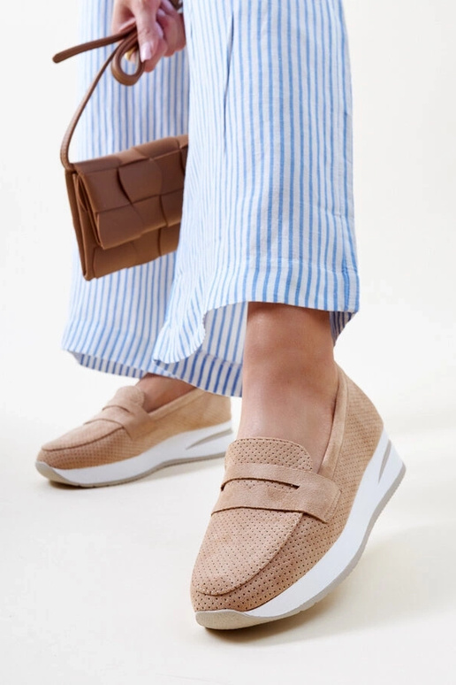 Scarpe Muna marroni traforate