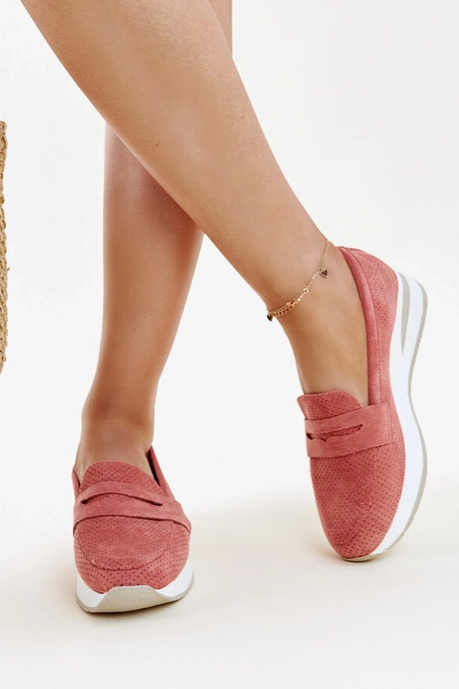 Scarpe Muna rosa traforate