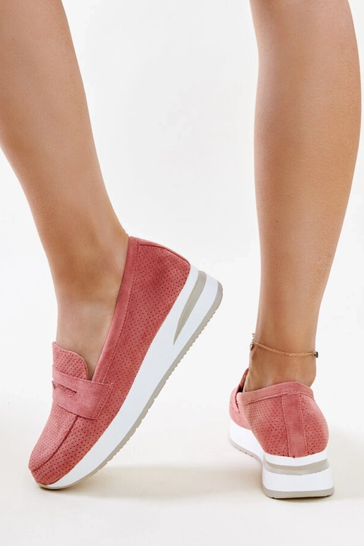 Scarpe Muna rosa traforate