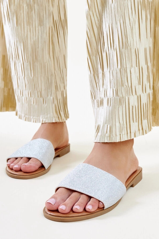 Infradito Anilsa argento lucido