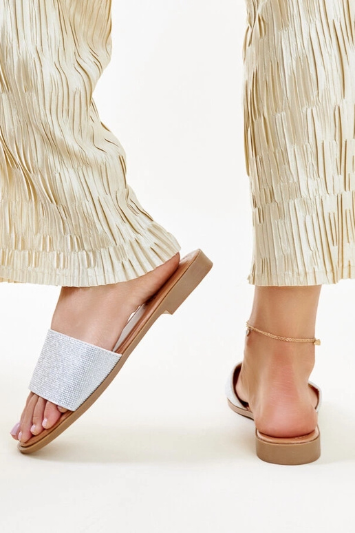 Infradito Anilsa argento lucido