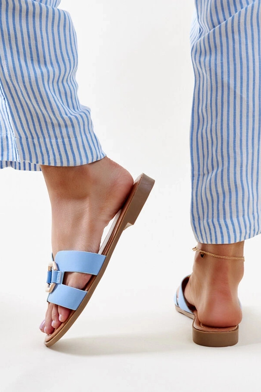 Infradito con fibbia Isana blu Infradito con fibbia Isana blu