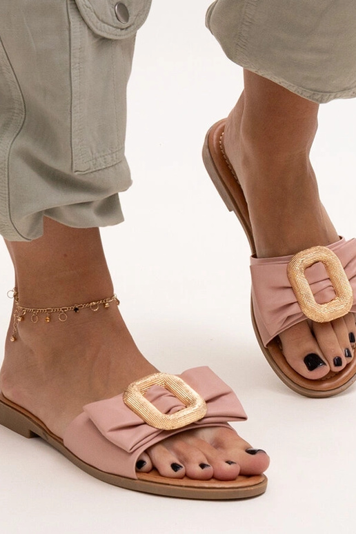 Ciabatte con fibbia Limera rosa