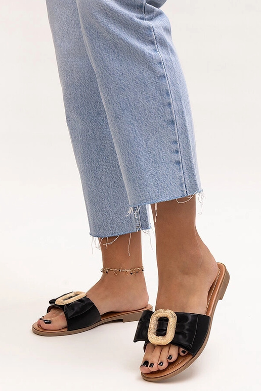 Slides con fibbia Limera nera