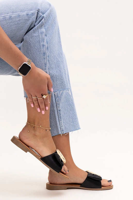 Slides con fibbia Limera nera