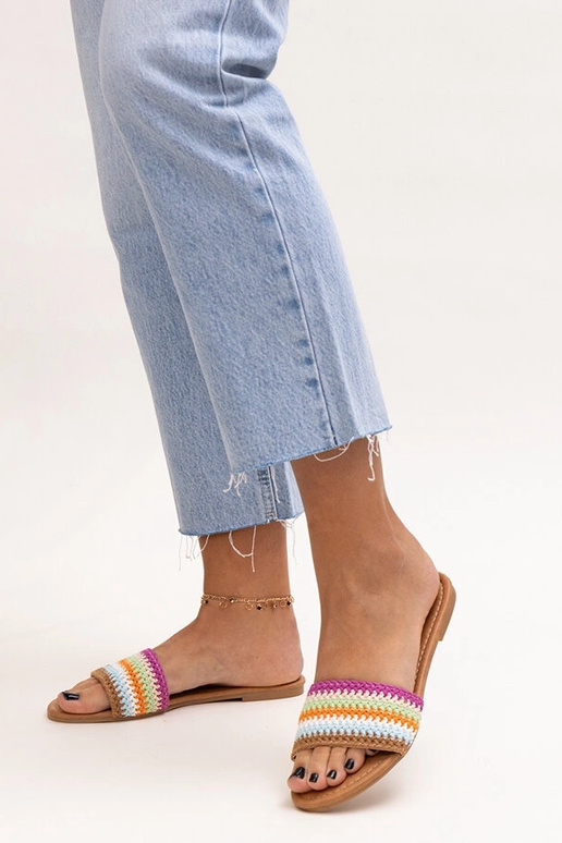 Infradito Marika ricamate multicolori