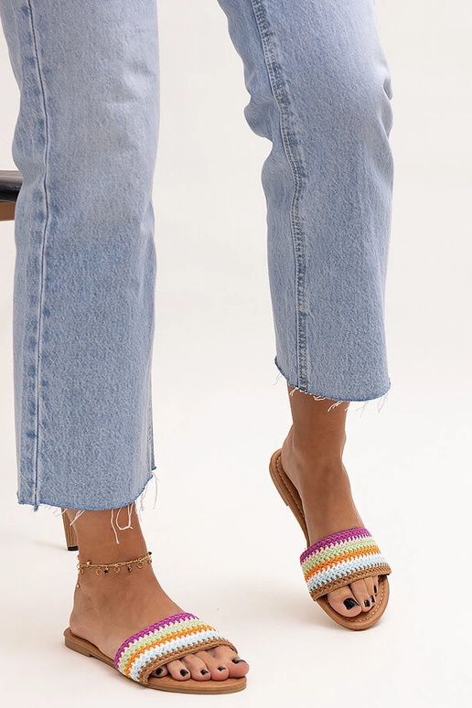 Infradito Marika ricamate multicolori