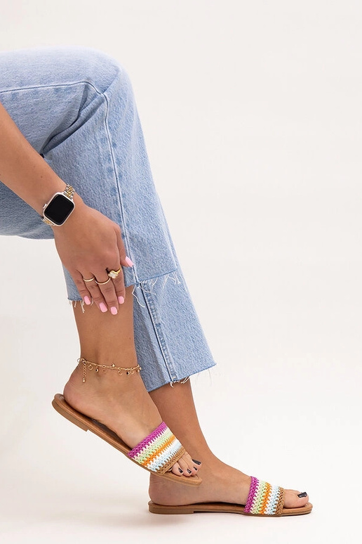 Infradito Marika ricamate multicolori