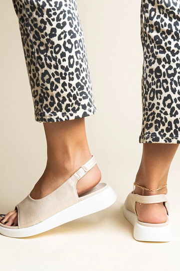 Sandali Taylaka con glitter dorati slip-on 2