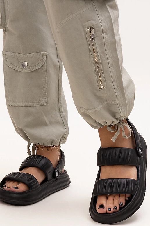 Sandali neri in schiuma con...