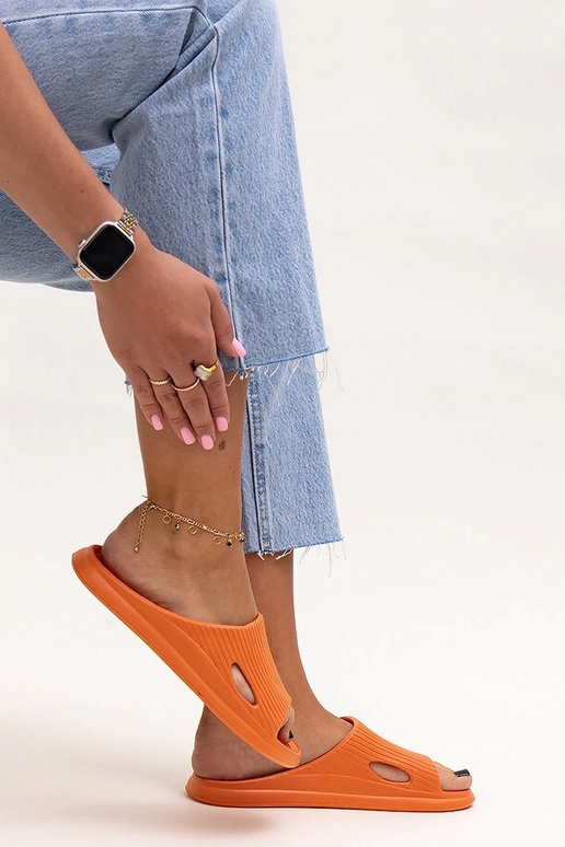 Pantofole in schiuma arancione mirto