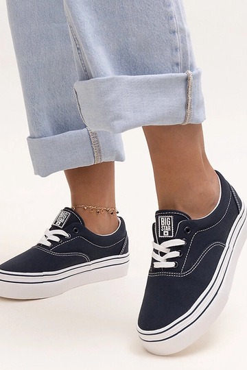 Sneakers blu navy con...